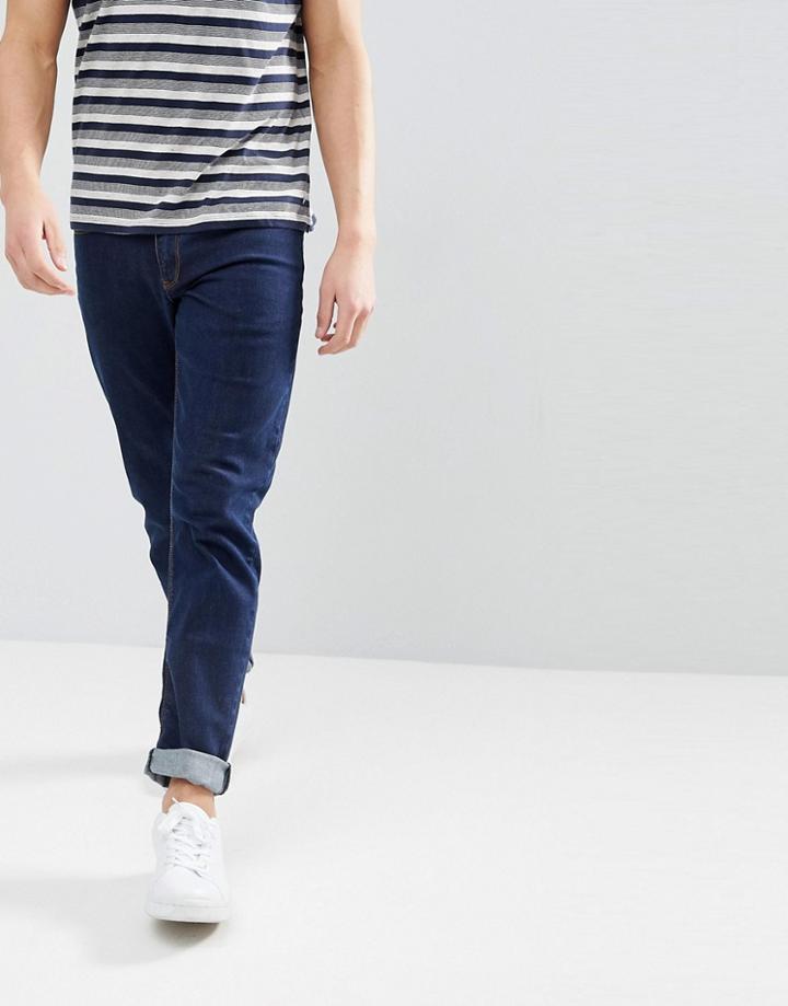 Asos Design Slim Jeans In Indigo-blue