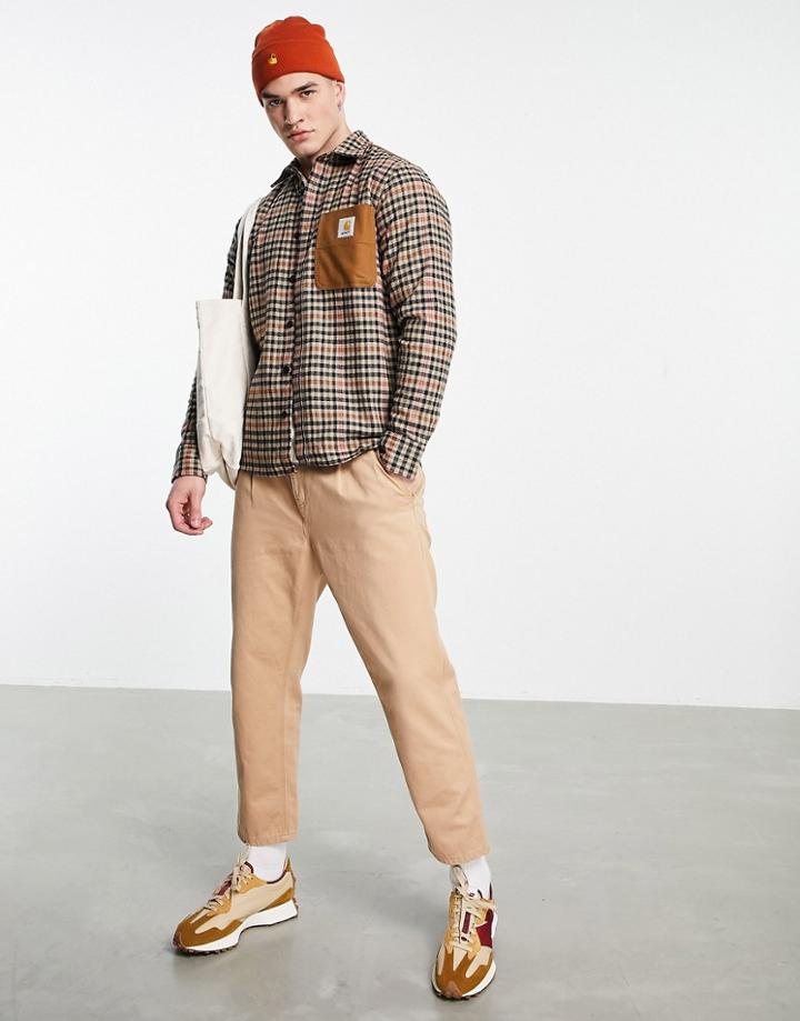 Carhartt Wip Asher Check Shirt In Brown