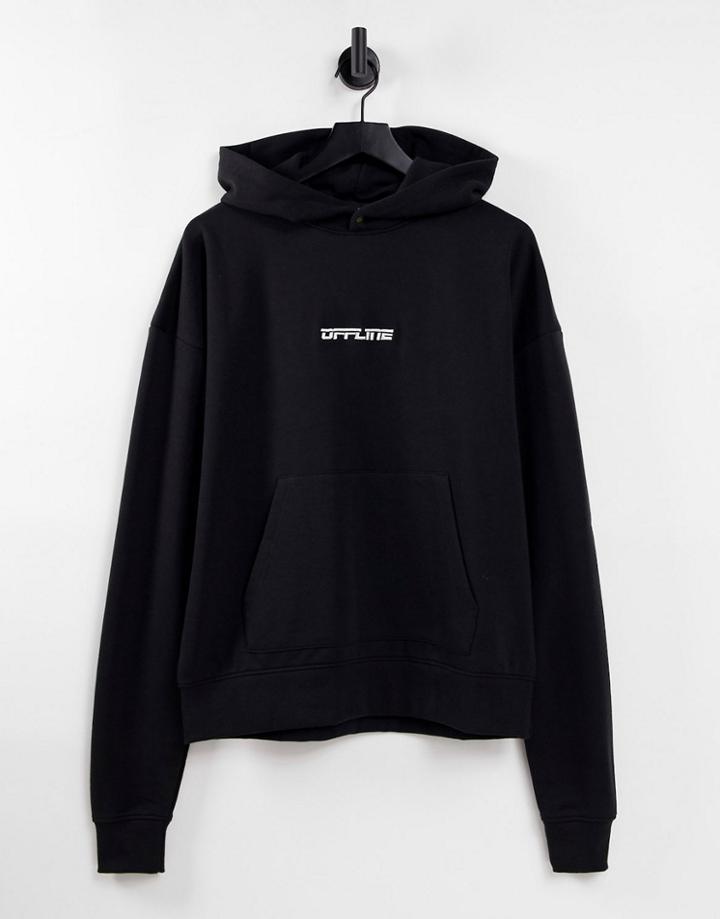 Night Addict Offline Hoodie In Black