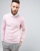 Asos Knitted Sweat In Cashmere Blend - Pink