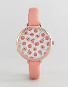 Asos Design Peaches Watch - Pink