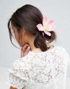 Asos Oversize Orchid Hair Clip - Pink