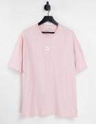 Puma Classic Small Logo T-shirt In Pink