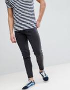 Farah Howells Super Slim Fit Jeans In Charcoal - Gray
