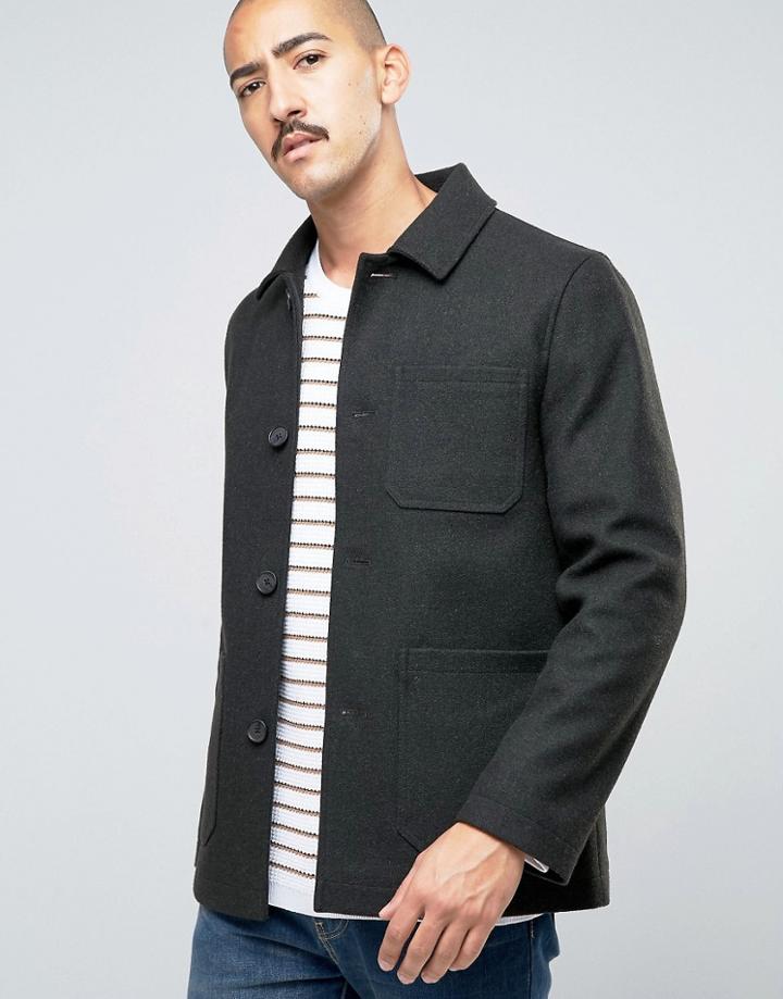 Stanley Adams Wool Rich Patch Pocket Coat - Green