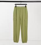 Collusion Unisex Check Utility Cargo Pants In Green