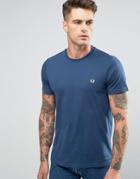 Fred Perry Crew Neck T-shirt In Blue - Blue