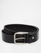 Royal Republiq Leather Limit Belt In Black - Black