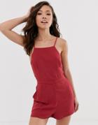 Abercrombie & Fitch Red Romper - Red
