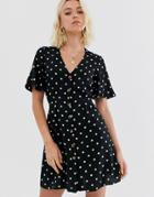 Miss Selfridge Tea Dress In Polka Dot - Multi