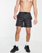 Bolongaro Trevor Doodle Skull Short Swimshort-black