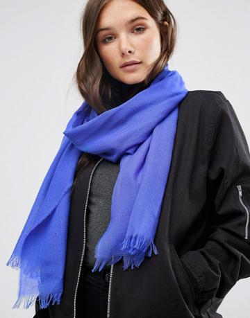 Royal Speyside Extra Fine Merino Scarf - Blue