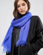 Royal Speyside Extra Fine Merino Scarf - Blue