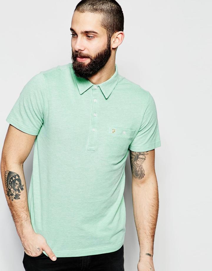 Farah Polo Shirt With Pocket Regular Fit - Grass