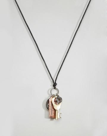 Icon Brand Charm Necklace - Multi