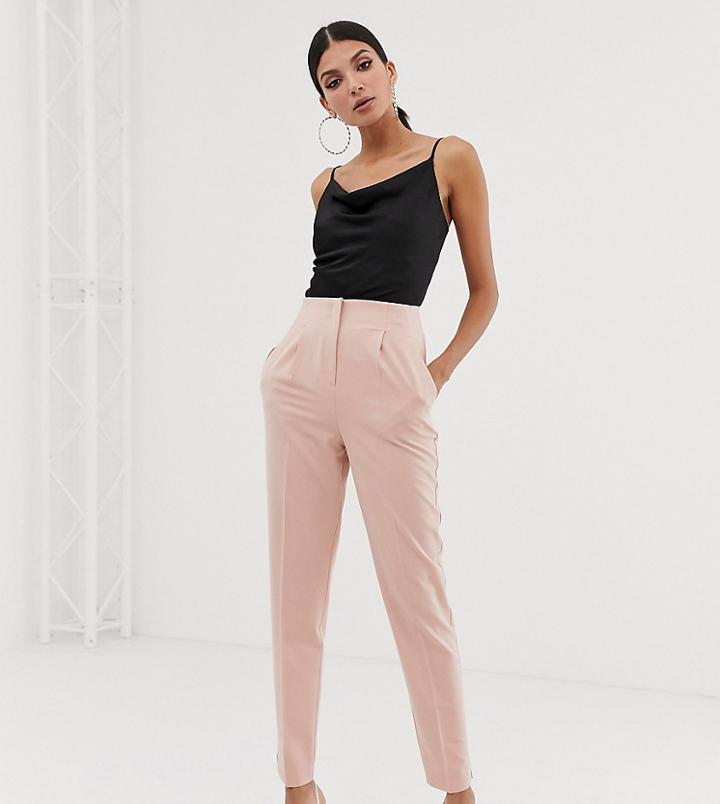 Asos Design Tall Mix & Match Cigarette Pants-pink