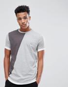 Le Breve Diagonal Panel T-shirt - Black