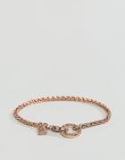 Icon Brand Chain Bracelet In Rose Gold - Gold