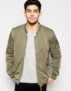 Selected Homme Bomber Jacket - Khaki