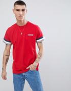 Lambretta Tipped Arm T-shirt - Red