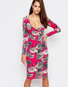 Vesper Jamie Floral Midi Dress - Multi