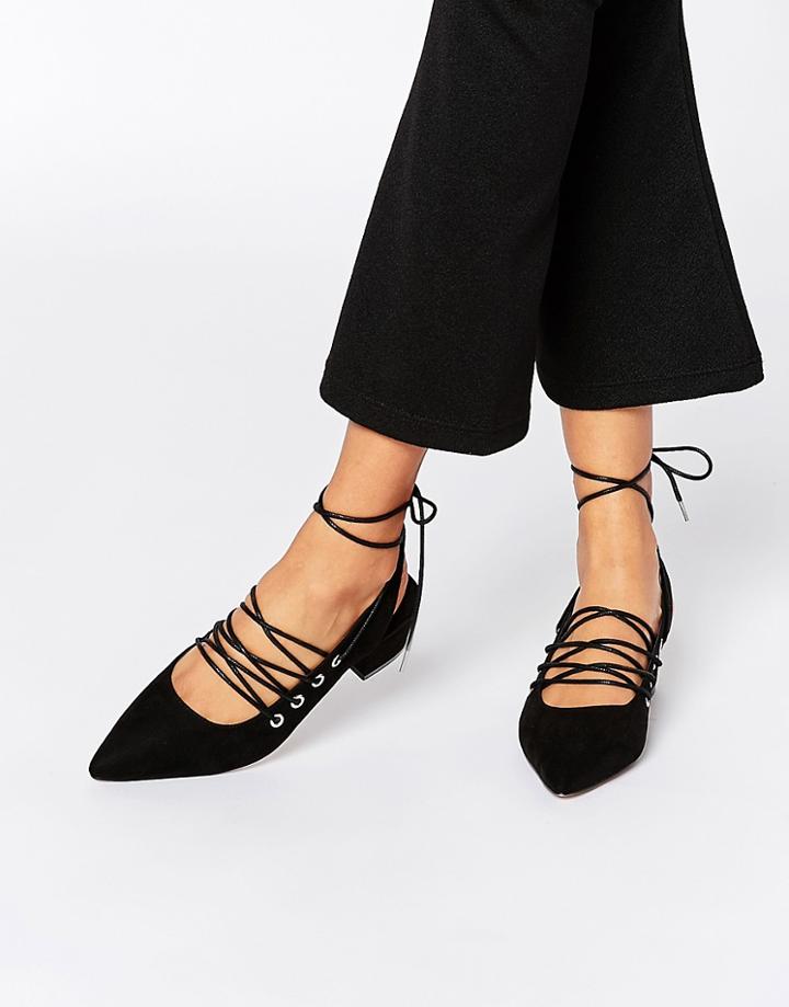 Asos Saga Pointed Heels - Black