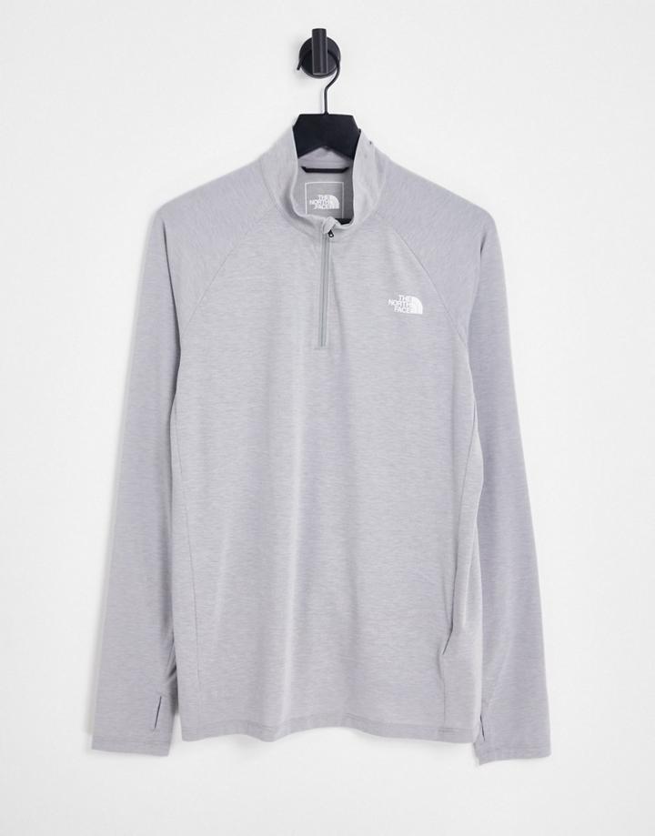 The North Face Wander Quarter Zip Long Sleeve T-shirt In Black