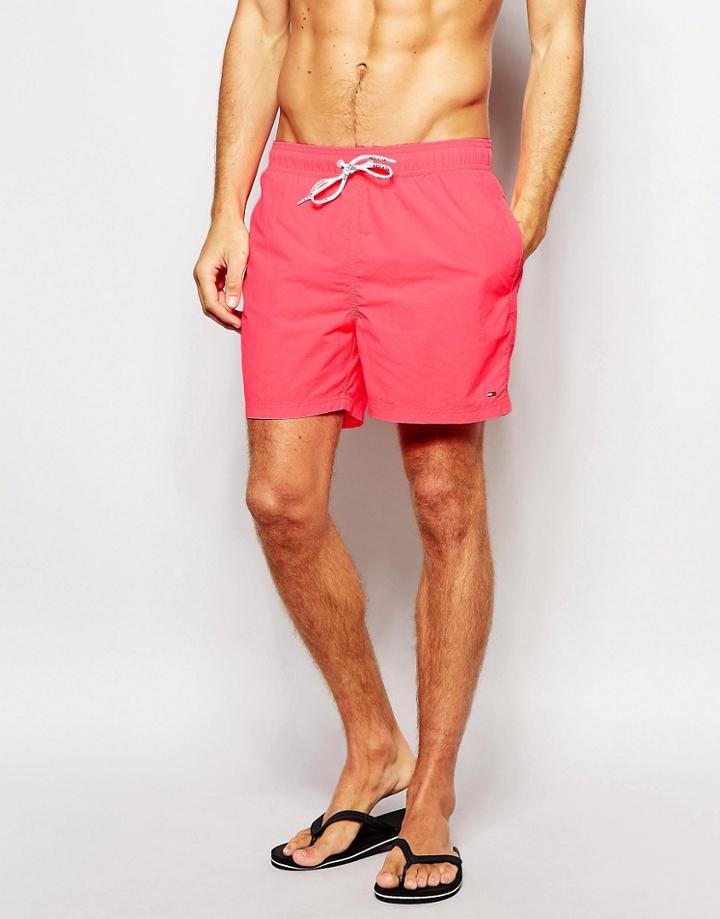 Tommy Hilfiger Solid Swim Shorts - Pink