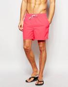 Tommy Hilfiger Solid Swim Shorts - Pink