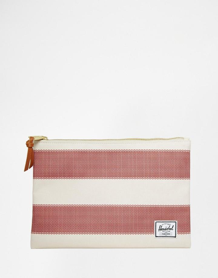 Herschel Supply Co Striped Clutch - Nautral 00911