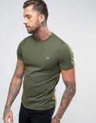 Fred Perry T-shirt With Crew Neck In Green - Green