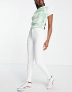 Topshop Joni Organic Cotton Blend Jean In White