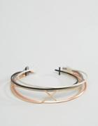 Asos Ditsy Bangle Pack In Mixed Metal Finish - Multi
