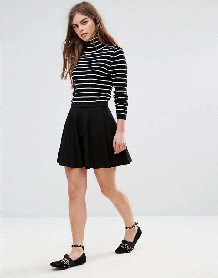 Oeurve A Line Midi Skirt - Black