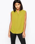 Asos Sleeveless Blouse - Chartreuse
