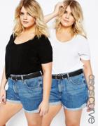 Asos Curve Forever T-shirt 2x Pack
