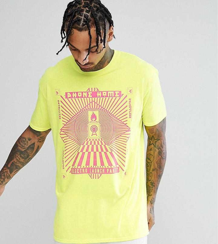 Reclaimed Vintage Inspired Short Sleeve T-shirt With Graphic Print - Yellow