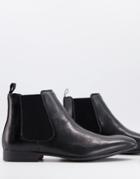 Truffle Collection Formal Chelsea Boots In Black