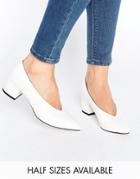 Asos Swipe Pointed Heels - White