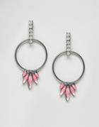 Designb Pink Hoop Earrings - Pink