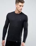 Pretty Green Sweater With Crew Neck In Slim Fit Gray - Gray