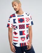 Reason T-shirt With Flag Print - White