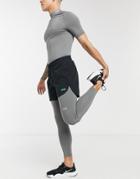 Asos 4505 Baselayer Legging In Recycled Polyester-grey