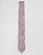 Noose & Monkey Tie In Pineapple Print - Pink