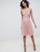 Needle & Thread Tulle Skirt In Vintage Rose - Pink