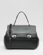 Ri2k Leather Tote Bag - Gray