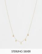 Asos Gold Plated Sterling Silver Mini Coin Necklace - Gold