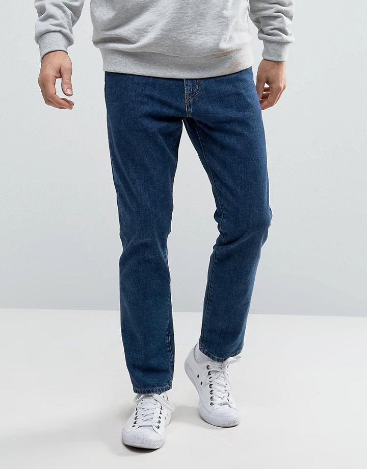 Weekday Sharp Slim Rigid Fit Jean Amour Blue Wash - Blue