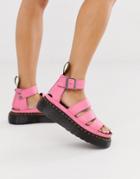 Dr Martens Clarissa Ii Quad Sandals In Bright Pink - Pink