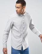 Selected Homme Slim Textured Shirt - Stone